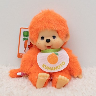 Monchhichi Kumamoto Limited Keychain Bag Charm Dekopon Orange