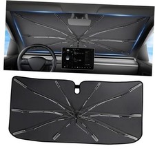 2026 Upgraded Windshield Sun Shade Umbrella 7-Layer Vinyl Coating L-61x34.5IN
