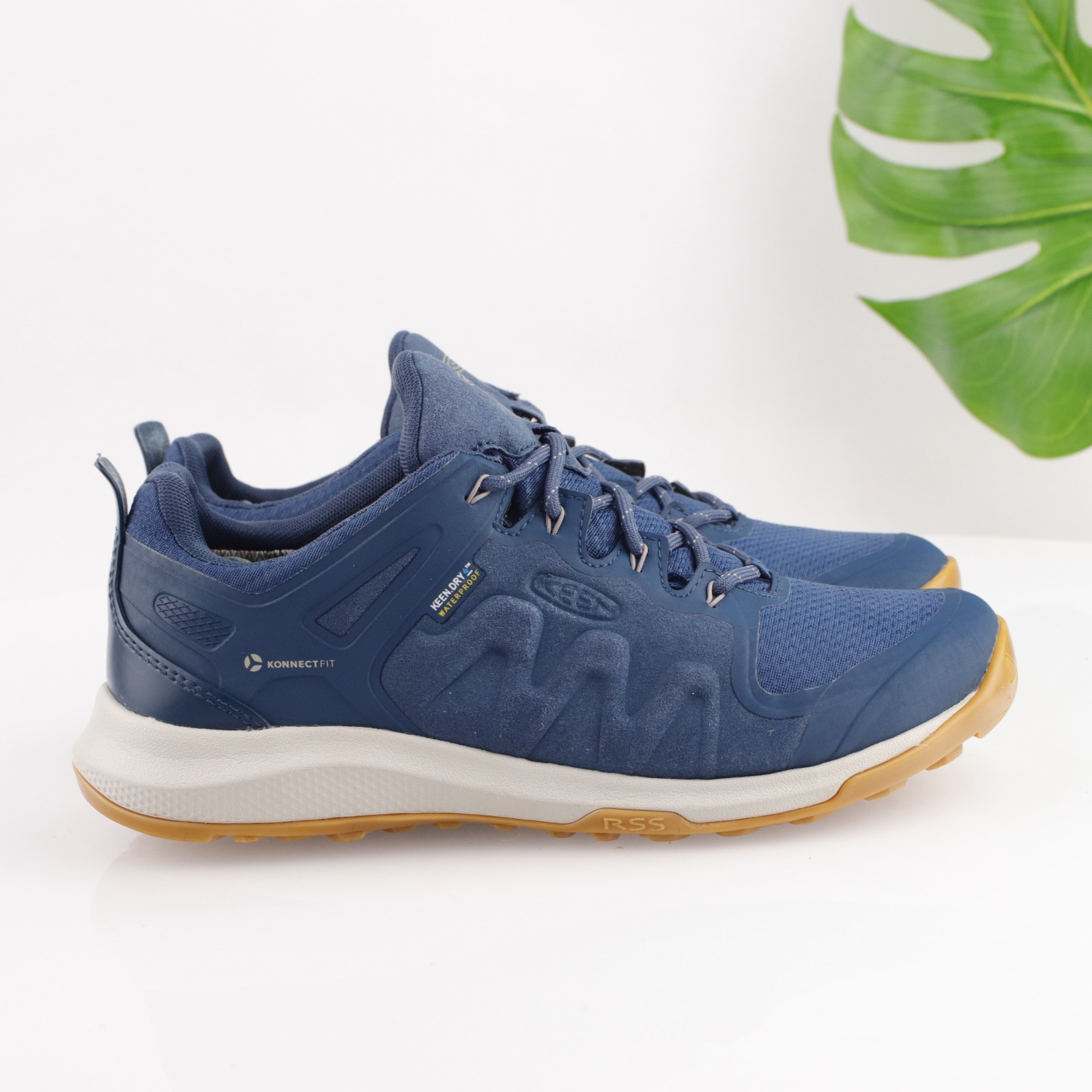 Scarpa da trekking Keen donna Explore taglia 9 blu impermeabile sneaker bassa trail pioggia