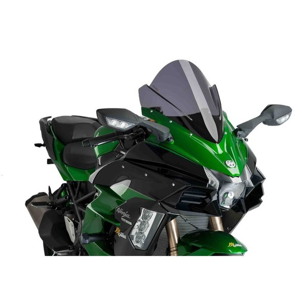 Puig Z-RACING Windschutzscheibe FUR Kawasaki Ninja H2 SX 20-22 Dunkel Getont-image