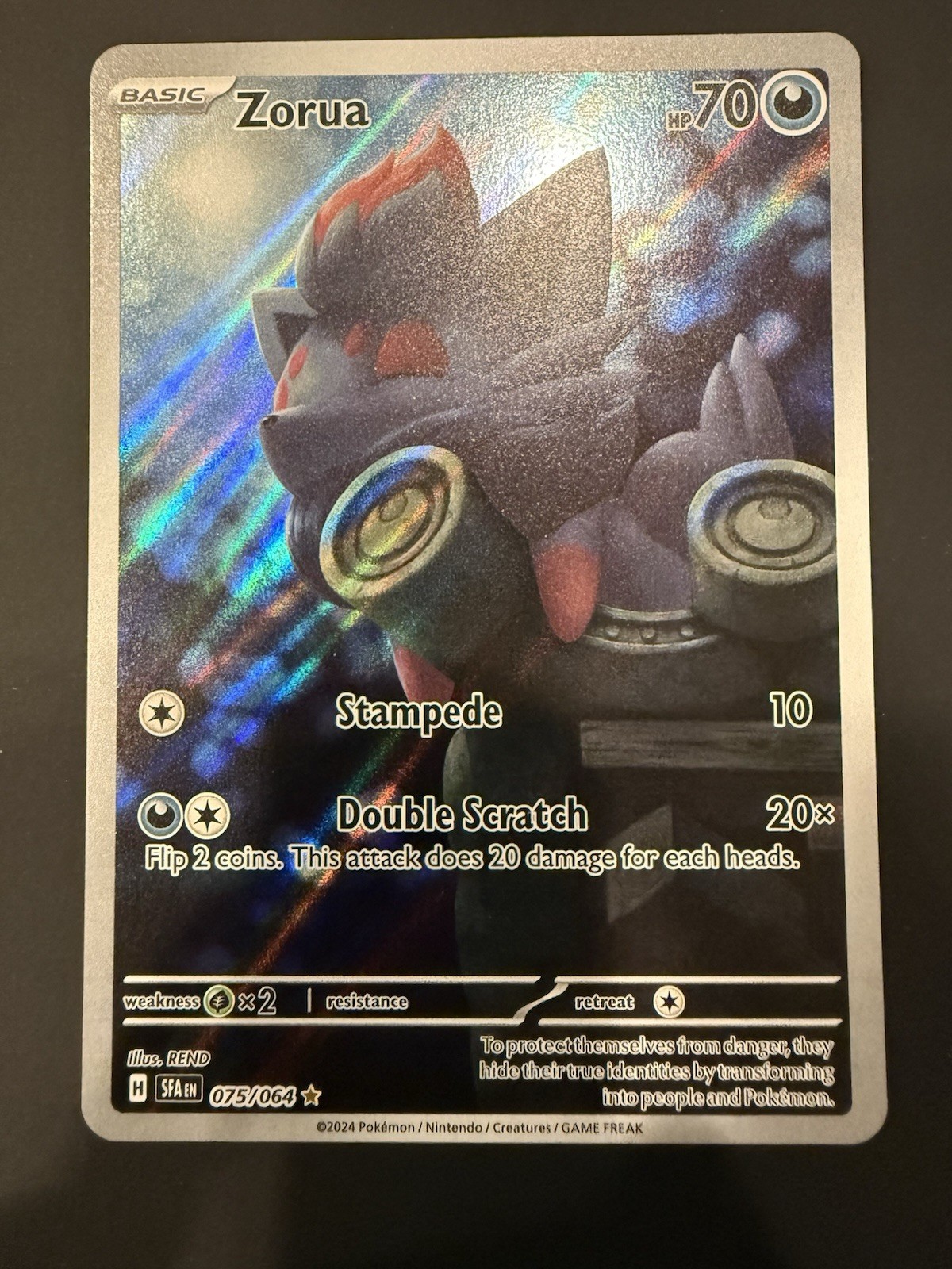 Pokémon TCG - Zorua (075/064) - Art Rare - Shrouded Fable - Near Mint
