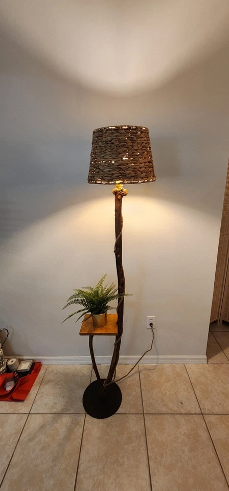 Handmade Custom driftwood Floor Lamp  - Image 2 of 4