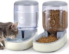Automatic Pet Feeder and Water Dispenser Set for Small Medium Cats Dogs 1 Gallon