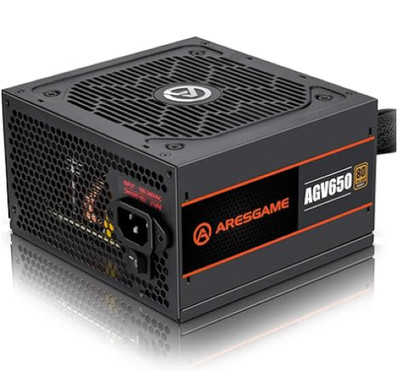 New ARESGAME AGV650 80 Plus Bronze Modular Power Supply