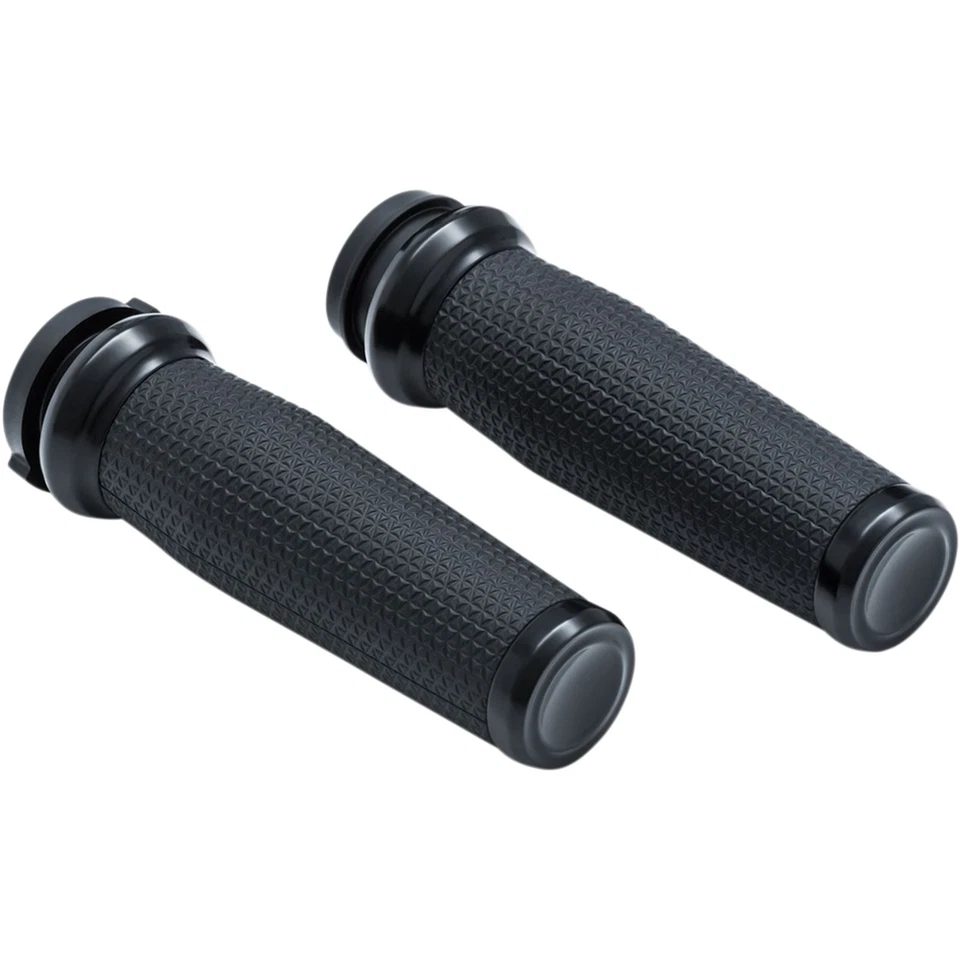 Empuñaduras trilladoras negras Kuryakyn para acelerador por cable Harley Davidson 5943 Foto 2 de 4