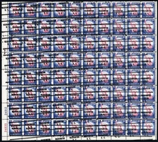 1042, MNH 8¢ Double Washington DC Pre Cancel Error Block of 80 - Stuart Katz