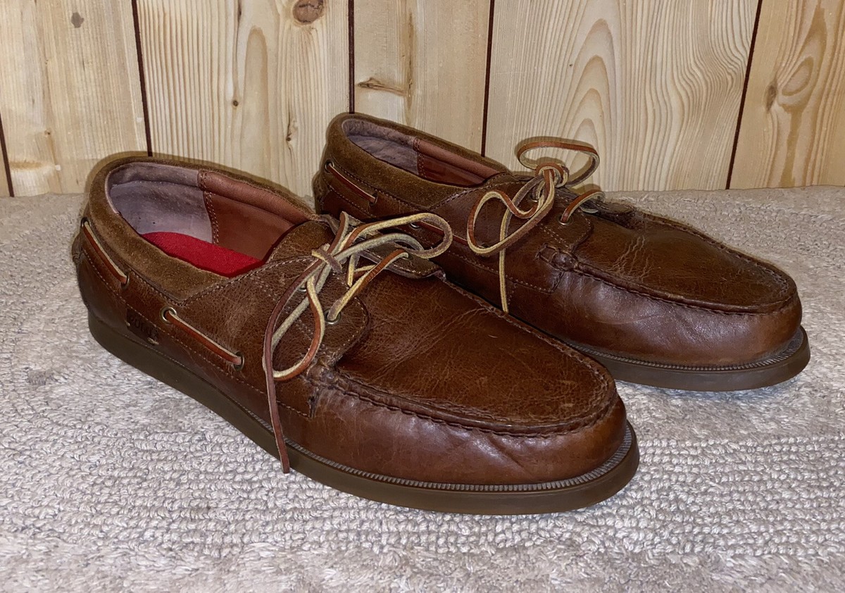 Polo Ralph Lauren Dayne Brown Leather Oxford Boat Lace  display picture 1