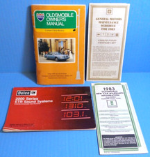 83 1983 Oldsmobile Cutlass Ciera Owners Manual 83 1983 Oldsmobile Cutlass Ciera Owners Manual