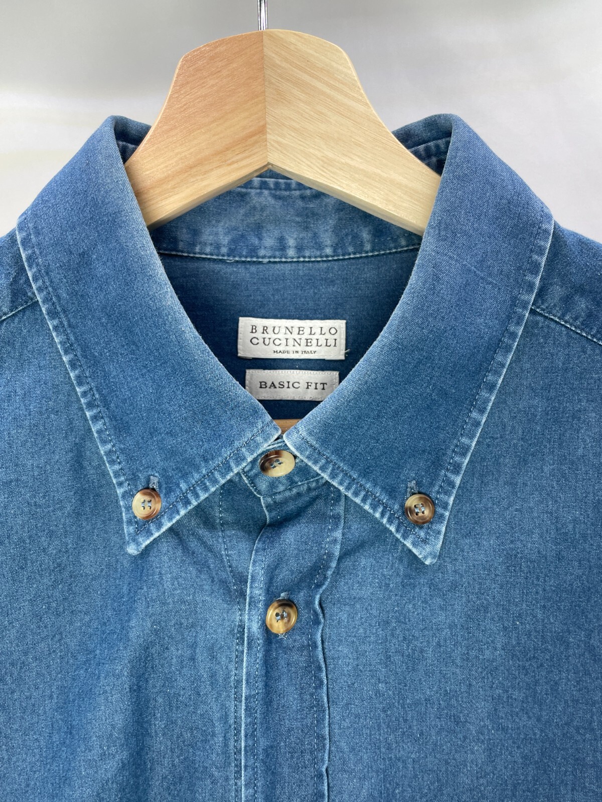 Large BRUNELLO CUCINELLI Basic Fit Distressed Den… - image 3