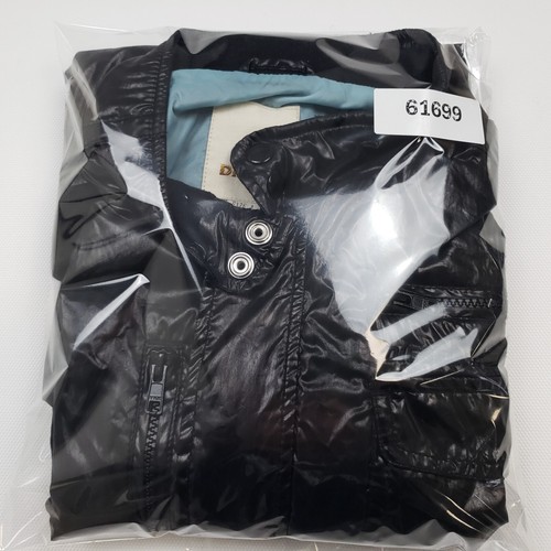 Diesel Light Jacket Large Men Black Windbreaker Bomber Slim Fit Shiny Shimmery - Picture 23 of 24