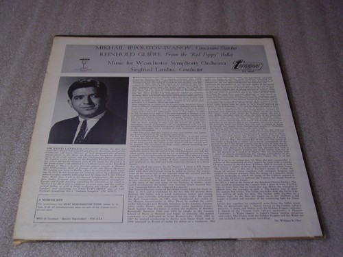 MIKHAIL IPPOLITOV-IVANOV CAUCASIAN SKETCHES REINHOLD GLIERE RED POPPY BALLET LP - Picture 2 of 4