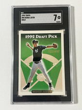 Derek Jeter (RC)  1993 Topps Gold #98 New York Yankees SGC Graded Near Mint  7