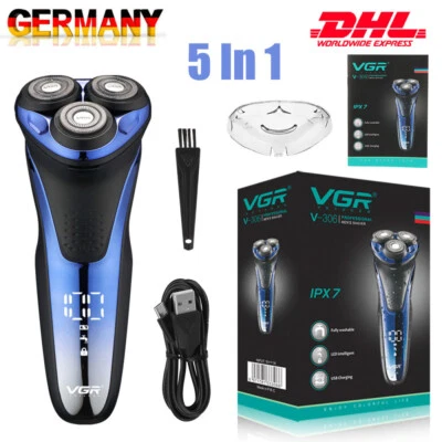 VGR Profi Elektrorasierer Herrenrasierer Akku Rasierer Nass Trocken Rasierapparat