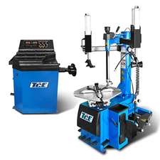 TCE Tire Changer Wheel balancer Machine Combo Rim Clamp 24" Set Item 110V 60HZ