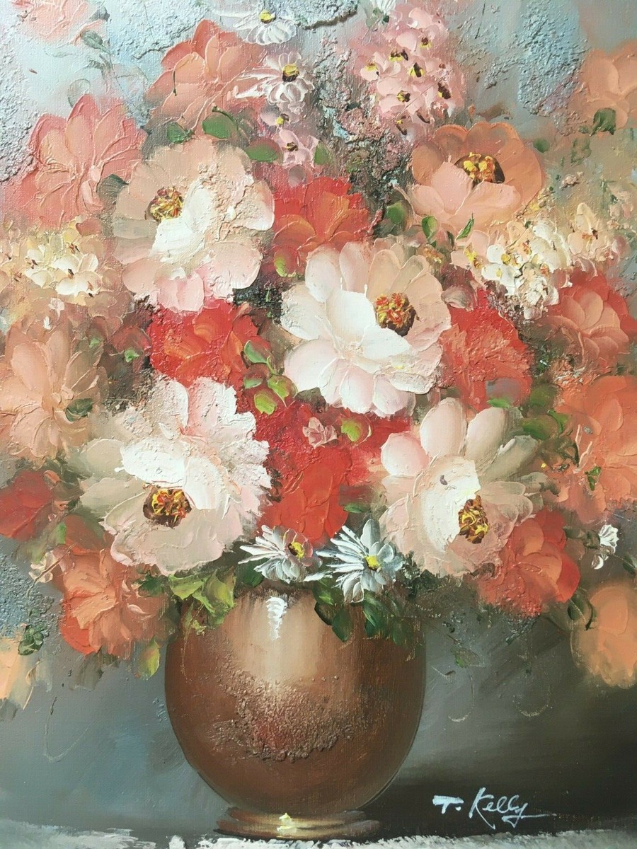Vintage Original Oil on Canvas Painting Signed By T Kelly | eBay