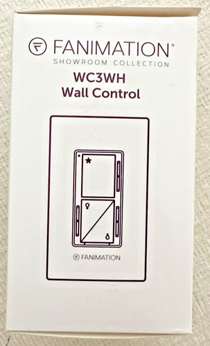 Fanimation WC3 3-Speed Fan & Up/Down Light Wall Control – White – Free Shipping