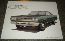 1969 Plymouth Hemi Gtx Mopar Art 69 426 Road Runner 440 Poster