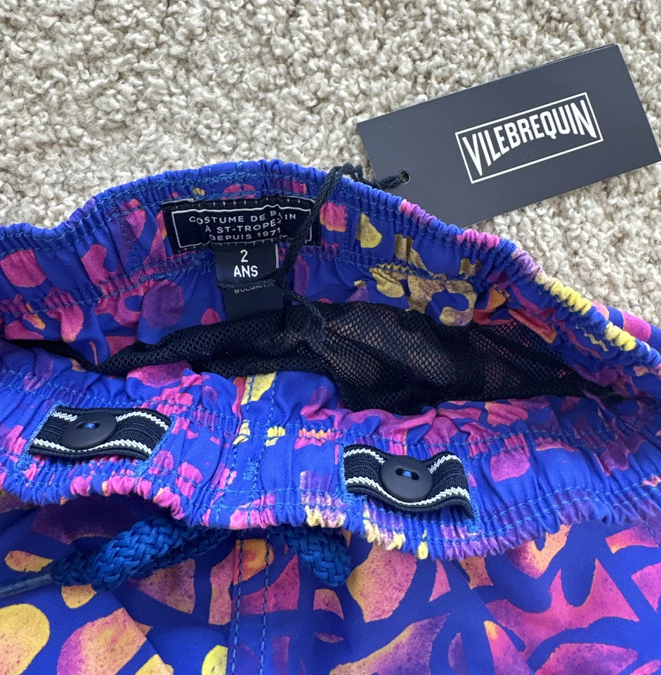 NWT 100% Authentic VILEBREQUIN Swim Trunks - 2 YEARS - KIDS - MULTICOLOR - Image 4 of 4