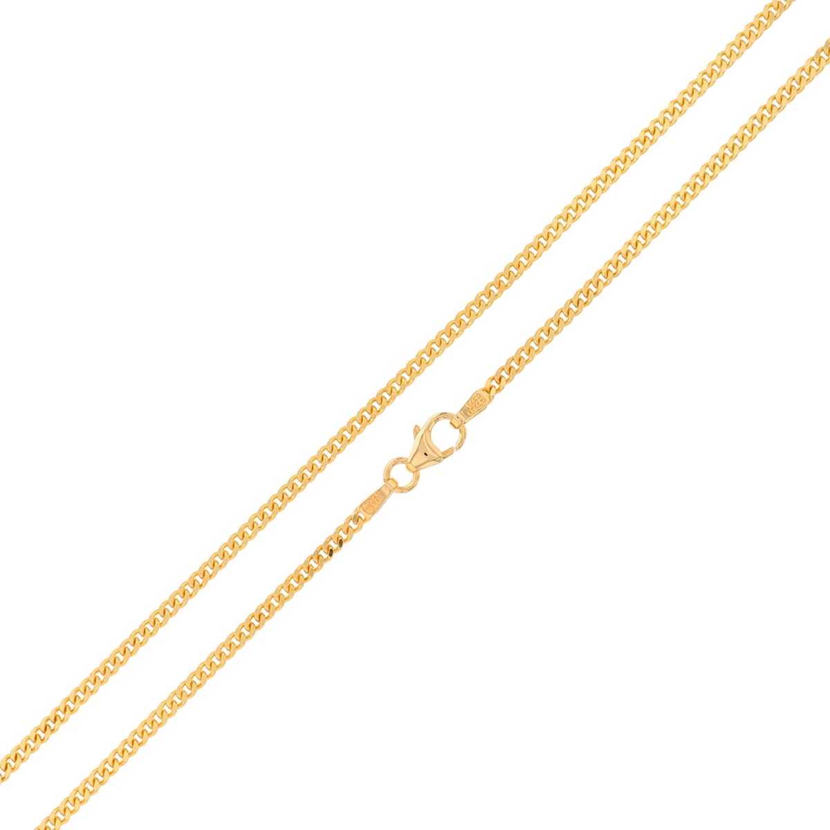 14k Yellow Gold Baby Curb Womens Chain