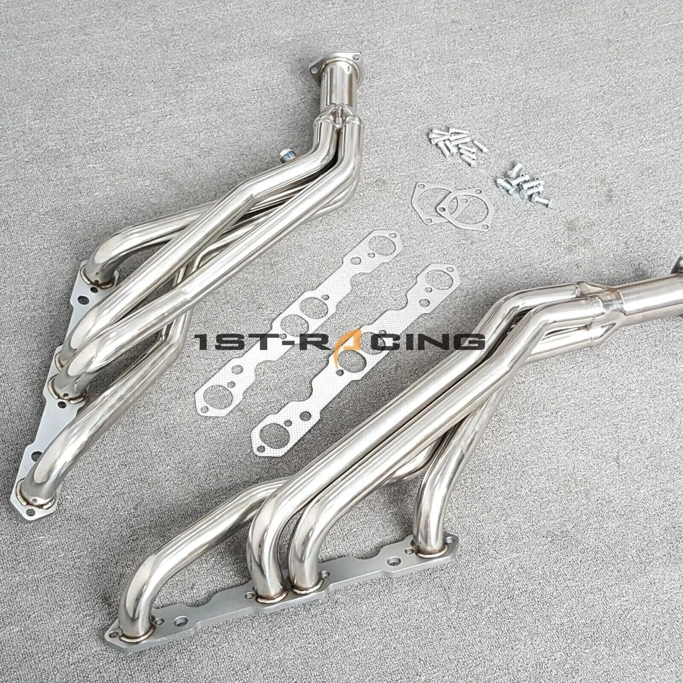 Cabezales de escape de tubo largo para camioneta Chevy/GMC 1988-1995 2x2 y 4x4 5,0 5,7 L 305/350 Foto 2 de 2