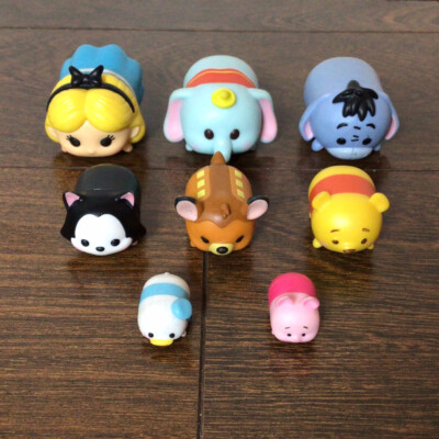Disney Tsum Tsum Lot: Pooh Piglet Eeyore Dumbo Bambi Alice - Collect Stack 'Em