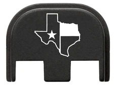 for Glock 17 19 Gen 5 Slide Cover Rear Plate Anodized Aluminum, Texas State