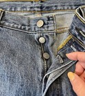Levi's 501 Button Fly Jeans 38x30 Light Blue Y2K PreOwned — photo 3