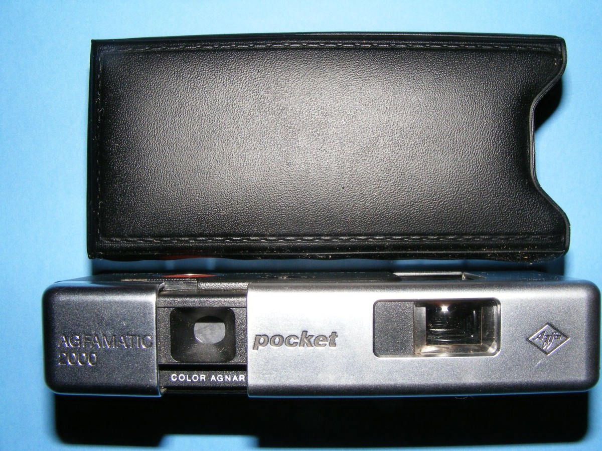 Appareil photo argentique Agfamatic 2000 Pocket Agfa + Housse agfa