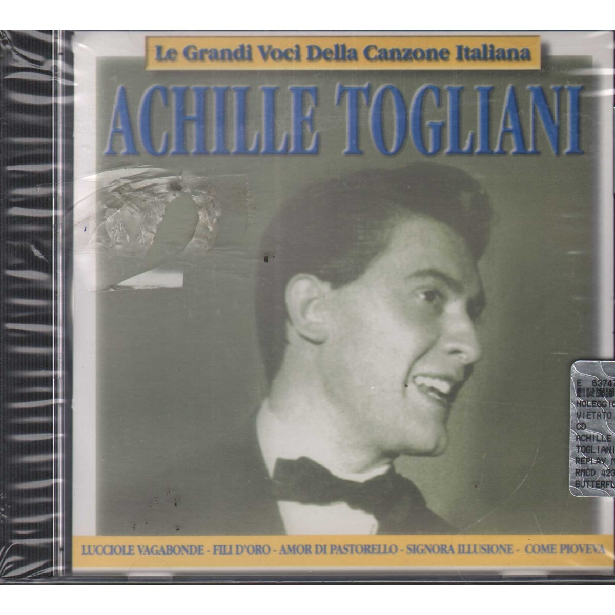 Achille Togliani CD Le Grandi Voci Replay Music – RMCD4232 Sealed