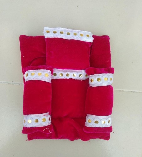 Multicolour Laddu Gopal Kanha Ji Bedding Set With pillows And Blanket size 4 US - Picture 20 of 30