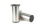 <!--F#f_0-->DIY - 12cm Cylinder Chrome Metal Sofa Leg Foot | Contemporary Lounge Cabinet Bed<!--F/-->