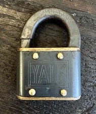 Antique Yale Lock Mfg. Co. Padlock Patented Aug. 5. 1879 • *No Key