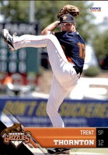 2018 Fresno Grizzlies Choice #23 Trent Thornton Pittsburgh Pennsylvania PA Card