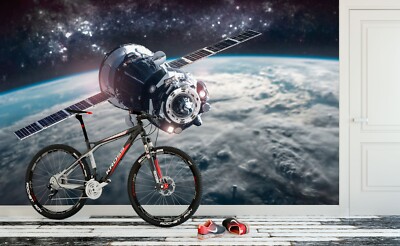 3D White Satellite G3057 Wallpaper Wall Murals Removable Self-adhesive Erin