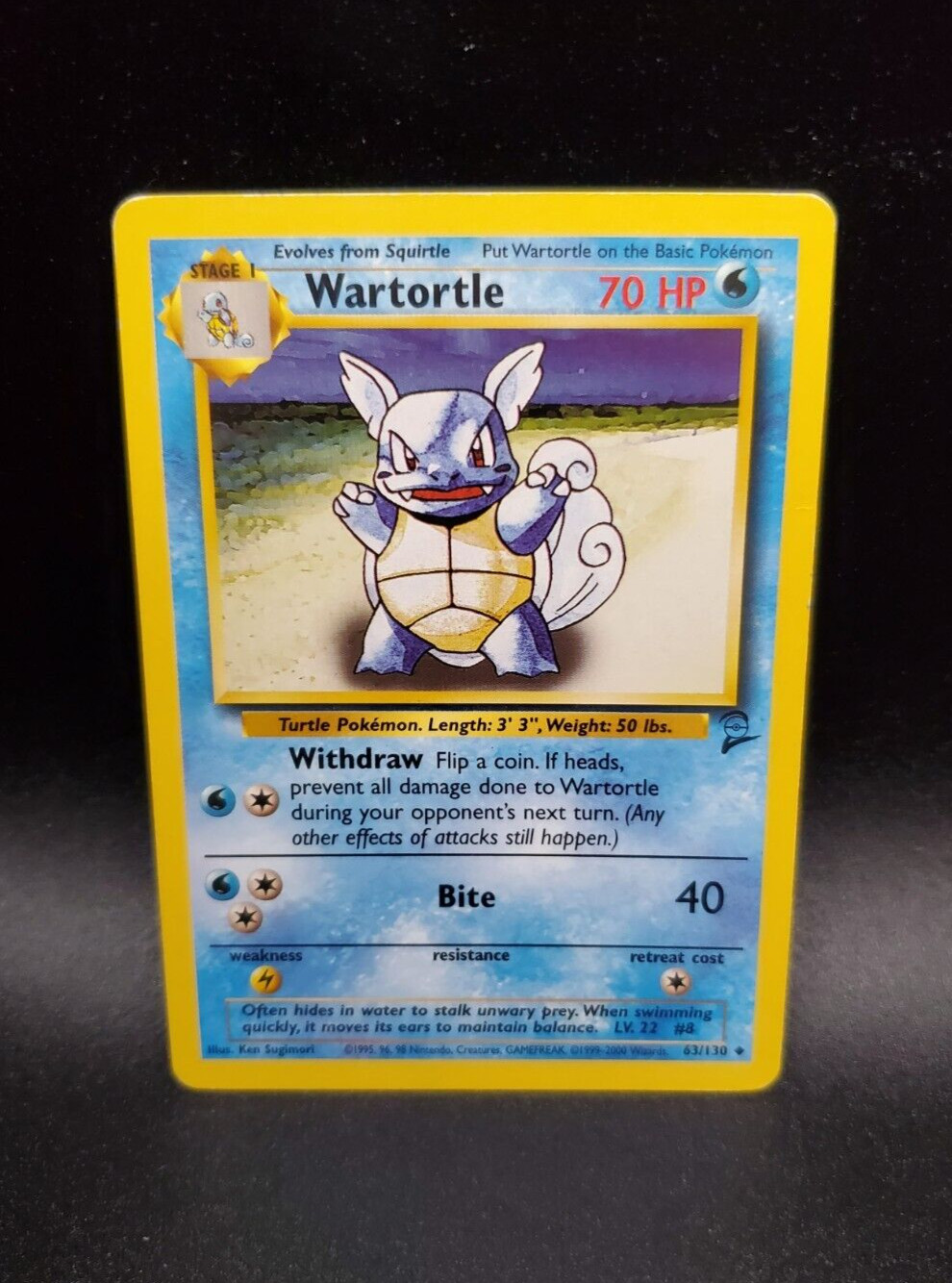 Wartortle #63 Pokémon Base Set 2