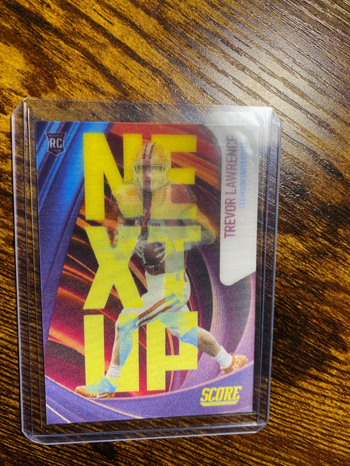 2021 Panini Score Trevor Lawrence RC Next Up 3D Lenticular Dynamics Rookie Card