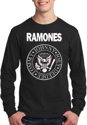 RAMONES PUNK ROCK Men's Black Long Sleeve