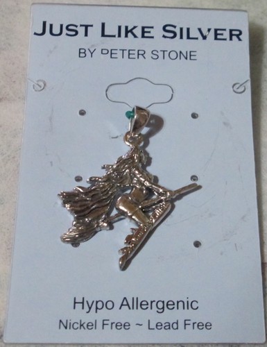 Peter Stone "Just Like Silver" SALEM SEXY WITCH Designer Pendant FREE S/H - Picture 3 of 3