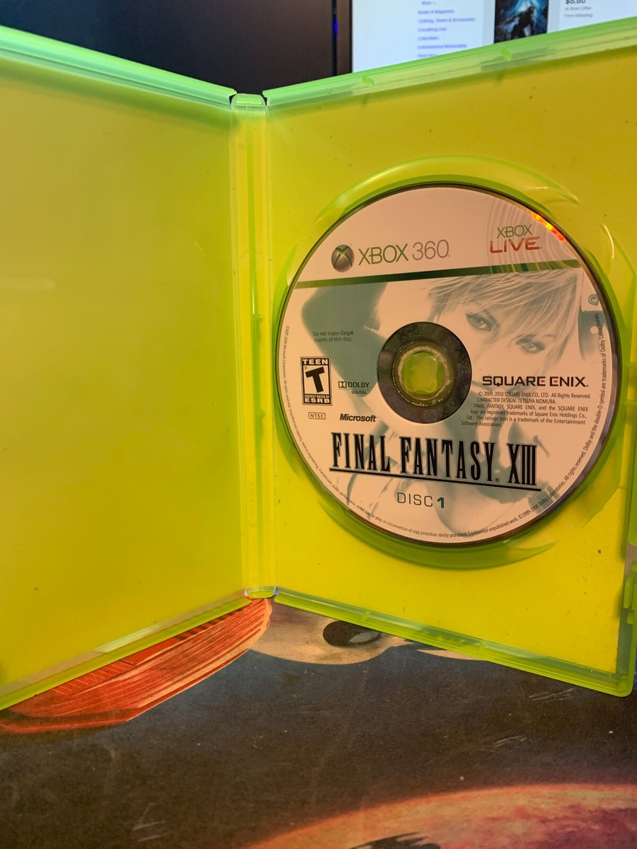 Final Fantasy XIII - Xbox 360 ALL 3 DISCS NO MANUAL