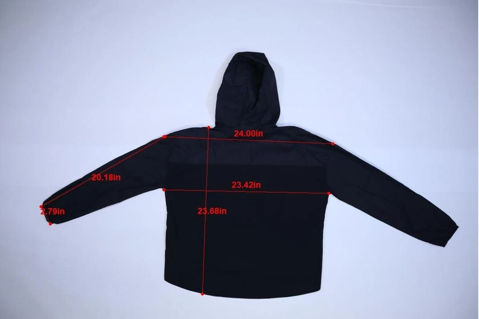 Chaqueta cortavientos Under Armour para mujer holgada híbrida tejida cremallera completa con capucha M Foto 4 de 4