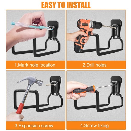 Garden Hose Holder Heavy Duty Garden Hose Reel Wall Mount Water Hose Holder f... - Picture 7 of 7