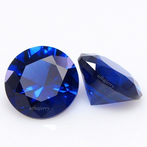 Natürlicher zertifizierter Montana blauer Saphir 7,00 mm rund Paar unbeheizter Edelstein - Bild 2 von 6