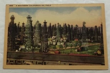 A Southern California Oil Field. Postcard (O2)