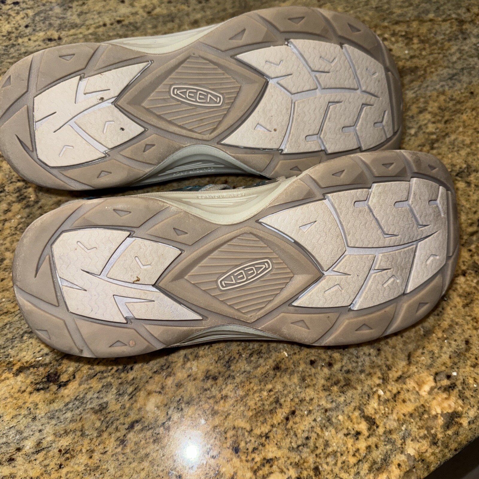 Sandali da donna KEEN 10 grigio acqua turchese passeggio escursionismo punta coperta