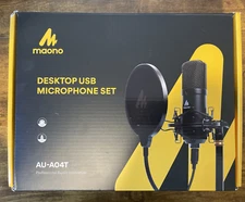 Maono Desktop USB Microphone Set - AU-A04T Professional Audio Innovation