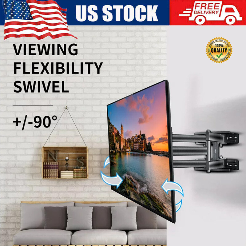 TV Mount TV Wall Mount with Swivel & Tilt for 32-55 inch TV Universal Heavy-duty-image