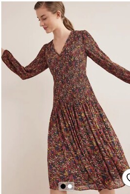 knee length dresses for ladies Kate Middleton 2021 Red Floral Midi Dress – Mislish main image 1