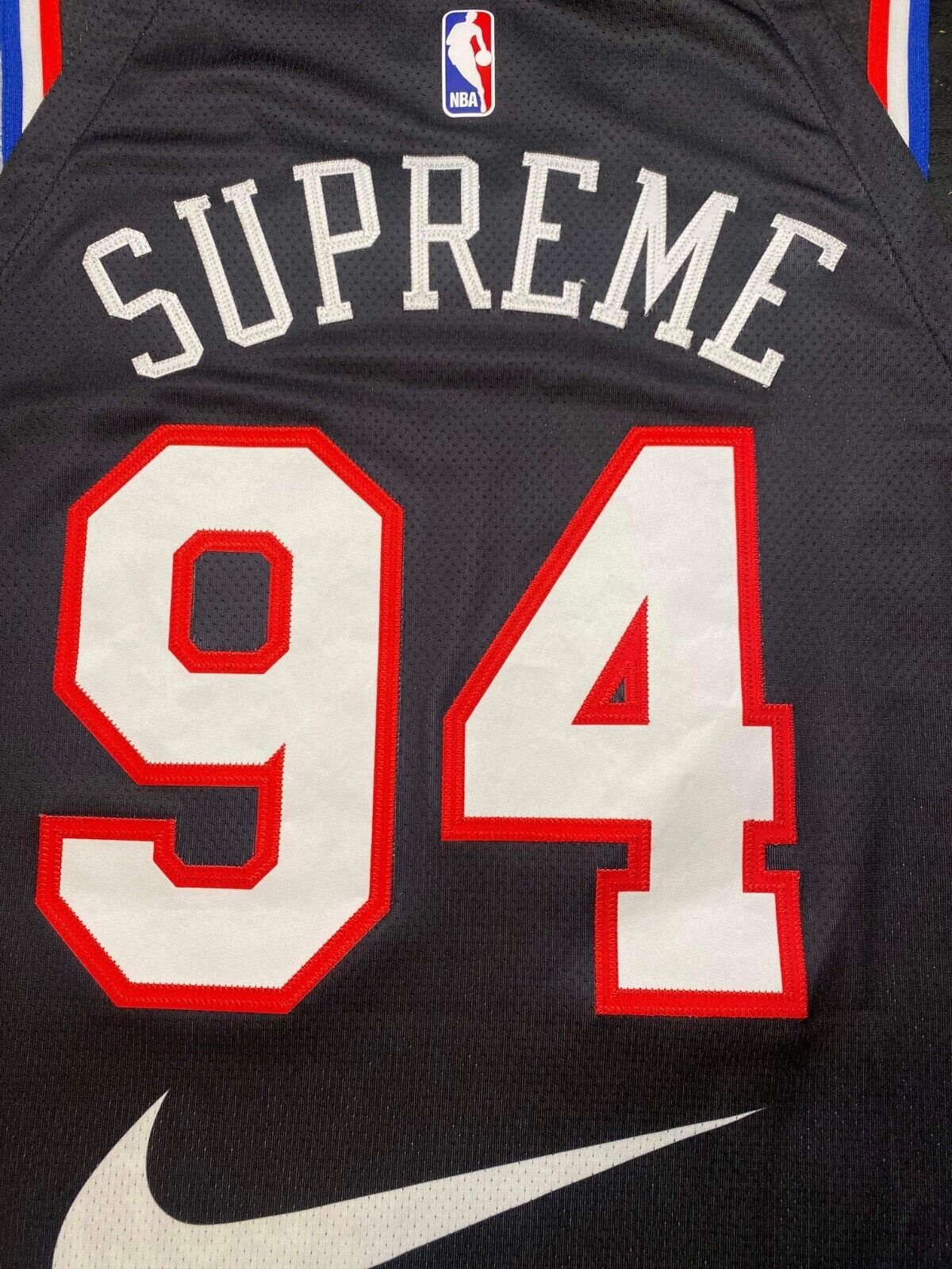 2018 Supreme Nike NBA Teams Authentic Jersey Black