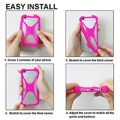 Jeelar ESONG Mobile Phone Case For Huawei P30 Pro, Ultra Thin Soft TPU Silicone Phone Case Cover With Cute Love Heart Shape/Wrist Strap, Shockproof Bumper Protective Case For Girls/Women, Pink - View #4