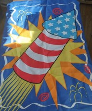 Patriotic Large Garden Flag 29" x 41" America 4th of July Decorative Nylon